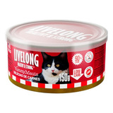 Raçao Umida Para Gatos Sabor Delicias D Carnes 150g Livelong