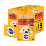 Ração Úmida Pedigree Cães Filhotes Sachê Carne 100g 18 Un