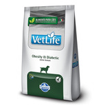 Ração Vet Life Natural Obesity Diabetic 2kg Cães Adultos