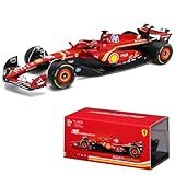 Race Model 1/43 - Sf-24 W/helmet For Scuderia Ferrari F1 Team Sf24 Signature Die Cast Adults Model Car Display F1 Gp 2024 Collection - #16 Charles Leclerc