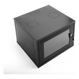 Rack 6u 470mm P Dvr Intelbras Câmeras Roteador Cor Preto