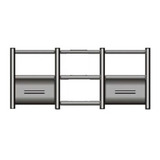 Rack Airon Ht 150 02 Com 2 Gavetas Cor Black