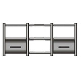 Rack Airon Ht 150 02 Com 2 Gavetas Cor Black