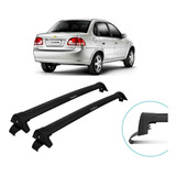 Rack Bagageiro Corsa Classic Preto E Prata Fix Porta