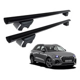 Rack Bagageiro Eqmax Beta Aluminio Preto Audi Q3 2022 2023