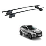 Rack Bagageiro Eqmax Beta Preto Kia Nova Sportage 2018