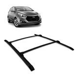 Rack Bagageiro Maleiro Teto Hb20 2013 A 2017 Aluminio Preto