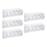 Rack De Fichas De Pôquer De Acrílico Transparente Com Tampa