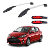 Rack De Teto Longarina Decorativa Yaris Prata