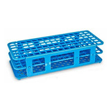 Rack Estante Plástica Azul Para Tubos 13mm Com 90 Furos