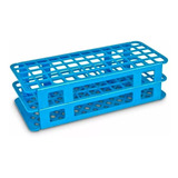 Rack Estante Plástica Azul Para Tubos 16mm Com 60 Furos