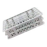 Rack Estante Plástica Branca Para Tubos 16mm Com 60 Furos