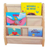Rack Para Livros Infantil, Mini Standbook Montessoriano Cor Natural
