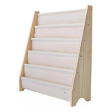 Rack Para Livros Infantil Standbook Montessoriano 5 Bolsos