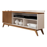 Rack Para Sala Tv 55 Polegadas Retro Estante Bancada Malbec