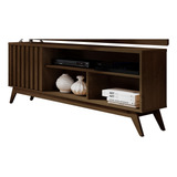 Rack Para Sala Tv Até 55 Polegadas Malbec Wood Retrô 1 Porta