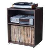 Rack Para Toca Discos  Receiver   Discos Lps Ev 260 Tb