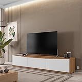 Rack Para Tv Até 60 Polegadas 180cm 2 Portas 1 Gaveta Eros Cedro-branco