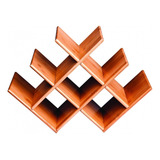 Rack Para Vinho De Bamboo Leve E Resistente Mor 8444