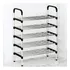 Rack Sapateira Vertical Luxo Aço Inox 5 Prateleiras 15 Pares