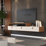 Rack Suspenso Lion Estante Para Tv Home Decorativo Para Sala
