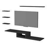 Rack Suspenso Mdf Com 4 Prateleiras De Nichos Organizador