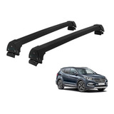 Rack Teto Alumínio Preto Grand Santa Fé Com Teto Solar 14