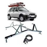 Rack Teto Escada Fiat Uno Vivace 2 E 4 Pts 1 Trava Seg