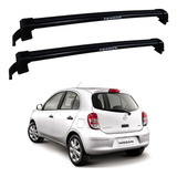 Rack Teto Nissan March 2015 New Wave Eqmax Bagageiro Preto
