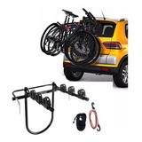 Rack Transbike Estepe Pneu C Alças Suporte 3 Biciletas Bike