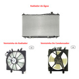 Radiador 2 Ventoinhas Honda Civic 1 7 Ano 2001 A 2005