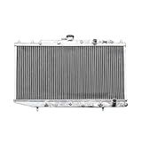 Radiador De Alumínio De 2 Fileiras- Compatível Com CRX 1-5L 1-6L Civic L4 1989-1990