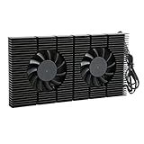 Radiador De Memória Para Placa Traseira De GPU Resfriador De Dissipador De Calor Em Liga De Alumínio Com Ventilador Duplo E Almofada Térmica Para Placa De Vídeo RTX3090 3080 3070