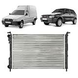 Radiador Do Motor Fiat Uno Fiorino Prêmio 1 0 FIRE Flex 2001 A 2008 Com AR