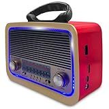 Radinho Vintage Rádio Retro Bluetooth Potente