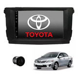 Radio 2din Corolla 2009 2010 Mp5 C moldura Preta camera Ré
