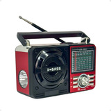 Radio A Pilha E Tomada Am Fm Portatil Mp3 Usb Com Lanterna