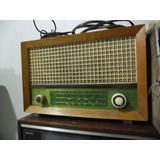 Rádio Am Antigo De Madeira Valvulado Testado E Funcionando