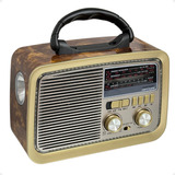 Rádio Am Fm Bluetooth Retrô Vintage Bivolt Pen Drive Usb