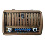 Radio Am Fm Bluetooth Retro Vintage Usb Madeira Antigo