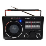 Rádio Am fm P Zona Rural 11 Faixas Pen Drive Bluetooth Cor Preto 110v 220v