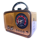Rádio Am Fm Portátil Retrô Bluetooth Radinho Vintage Antigo
