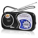 Rádio AM FM Portátil Super Duravel Multicolor Preto