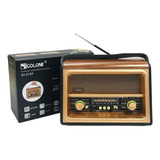 Rádio Am Fm Retrô Modelo Antigo Usb Bivolt Pilha Bateria