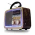 Rádio Am Fm Retrô Vintage Antigo Bluetooth Pen Drive Bivolt Cor Madeira Escura 110v/220v