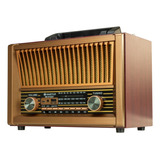 Rádio Am Fm Sw Bluetooth Retro Vintage Estilo Antigo Bateria