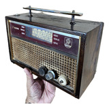 Radio Antigo Caixa Madeira Restaurado Expel 27x20x3cm 2kg