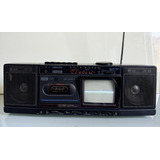 Rádio Antigo Com Tv Am Fim E Toca Fitas Cce Funcionando