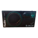 Radio Antigo Portatil Dadi Mod Tp9022a Am 2 Faixas Funciona