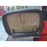 Rádio Antigo Valvulado Caixa De Madeira